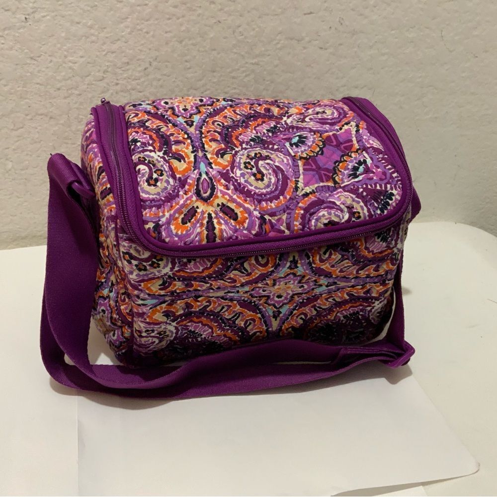 Vera Bradley insulated lunch bag red pink - Picture 2 of 9